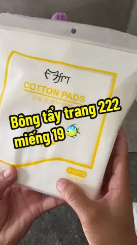 1 gói bông tẩy trang 222 miếng chỉ có 19🐠#bongtaytrang #bongtaytrangcottonpads #Mekinday  @Mẹ kin đây  @Mẹ kin đây  @Mẹ kin đây 