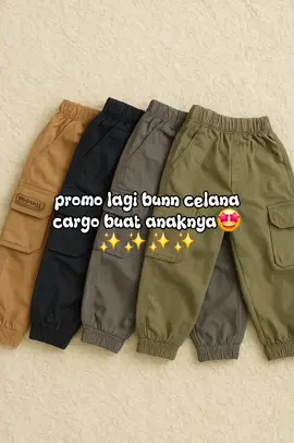 cek keranjang bunn bisa banget untuk usia 1 - 12 tahun ,kalo cocok bisa dianter dirumah🥰 #celanacargoanak #celanaanak #celanapanjanganak #rekomendasicelanaanak #fyp 