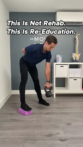 Hip Hinge Meets Shoulder Pendulum This one looks simple. It isn’t. By combining a rotated pelvic hinge with a shoulder pendulum, we’re creating a movement environment your nervous system rarely sees and that’s exactly why it works. 1️⃣ Pelvic Twist + Hinge Standing with one foot raised, you’re pulling your pubic bone back to centre under your shoulders. This creates a subtle 6D pelvic twist, forcing each hip to fire at slightly different angles. Now hinge at the hips with a straight spine and suddenly the posterior chain has to adapt in real time. 2️⃣ Shoulder Pendulum Holding a light object, swing your arm gently in a pendulum. This isn’t about load, it’s about mobility and sequencing. The shoulder joint, scapular stabilisers and thoracolumbar fascia all work together to create controlled rhythm. 3️⃣ Why This Matters Most of us only hinge in straight lines. Most of us only train shoulders in isolation. This drill links the two, reminding your body that movement is one chain, not separate parts. 4️⃣ Stubborn Shoulders Clicky rotator cuff? Niggles in overhead positions? This is a safe way to explore shoulder mobility while the pelvis and spine provide new sensory input. Always start light, stay controlled and check with your practitioner first.  5️⃣ NRE: Neural Re-Education New movement environments = new brain maps. This is clinical neuroplasticity in practice. Try alternating sides for both the block and the pendulum. Use it as a movement snack or warm-up. Don’t chase reps - chase control. Enjoy 💪🏽🙌🏽🧠 Dr Cuan  Disclaimer: this is not medical advice, consult your primary physician before trying anything on my pages.  #movemed #whymovementismedicine #moodfollowsmovement #movementlongevity #neuralreeducation      