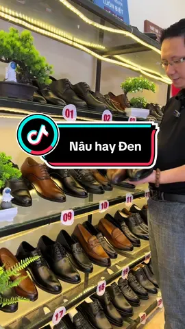 Nâu và đen anh em thấy sao #giày #giaydanamcongso #giaydanamcaocap #giay #giaytangchieucaonam 