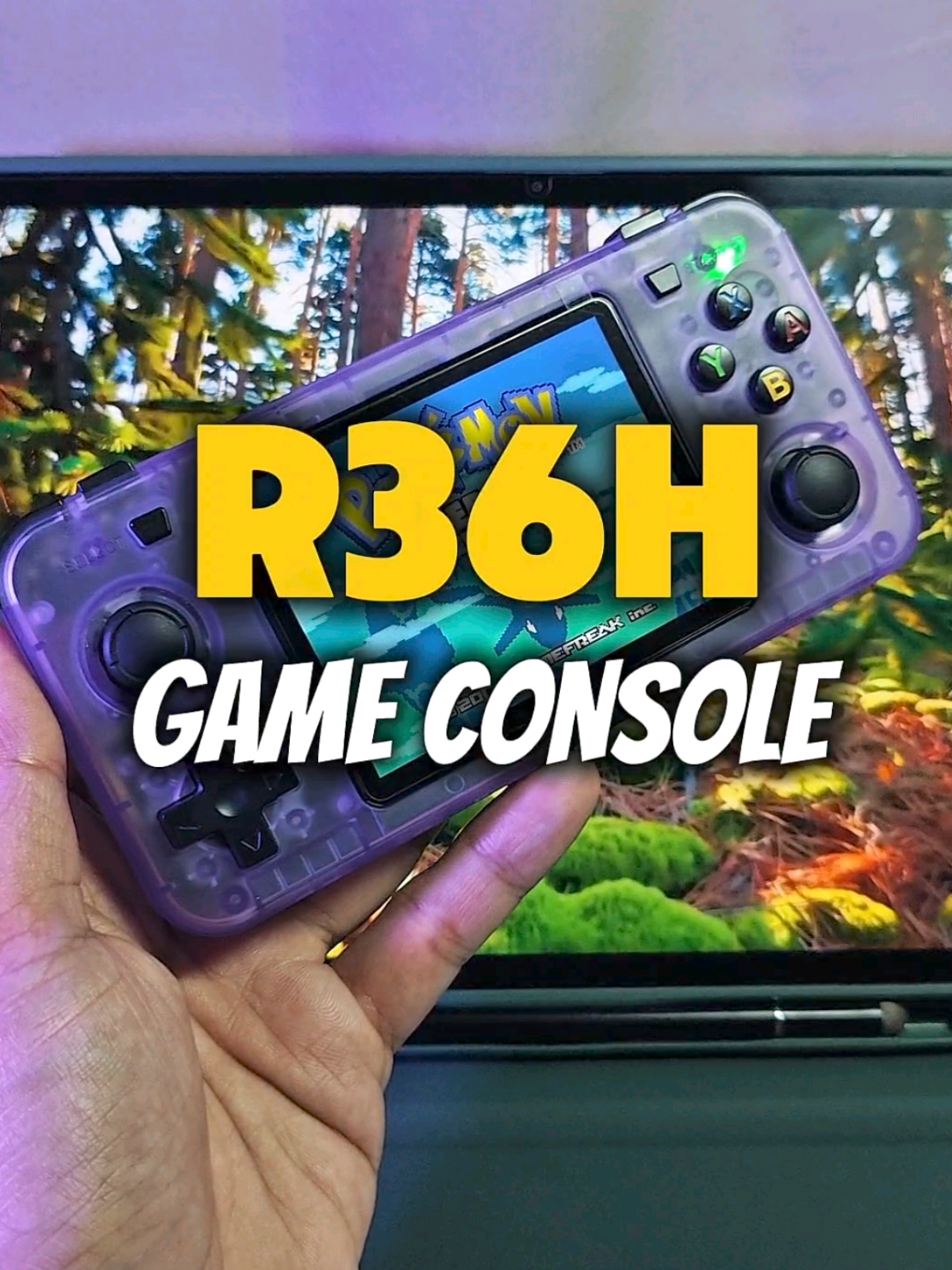 R36H game console with builtin thousands of games #r36h #gameconsole #consolegaming #retrogames #console 