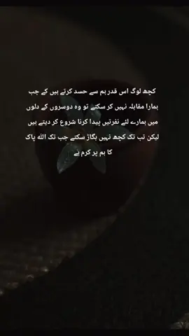 کچھ لوگ اس قدر ہم سے حسد کرتے ہیں کے جب ہمارا مقابلہ نہیں کر سکتے تو وہ دوسروں کے دلوں میں ہمارے لئے نفرتیں پیدا کرنا شروع کر دیتے ہیں ۔۔۔ لیکن تب تک کچھ نہیں بگاڑ سکتے جب تک اللّه پاک کا ہم پر کرم ہے .#foryou #trending #viralvideo #foryoupage #plzviral🥺🥺🙏🙏foryoupage 