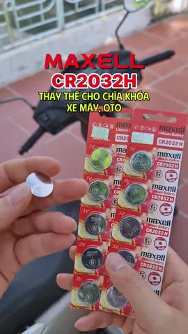 Pin Maxell CR2032H dùng thay thế cho chìa khóa xe máy, oto, airtag...#pincr2032 #cr2032 #pincucao #pinchiakhoaxemay #pinchiakhoaoto 