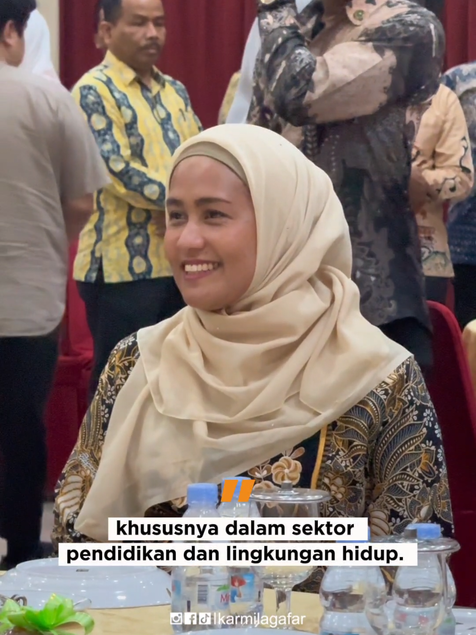 Melalui acara ini kita bisa melihat bahwa Riau mendapat perhatian lebih dari pemerintah pusat. Semoga sinergi ini dapat memperkuat pembangunan pendidikan dan pengelolaan sumber daya alam secara berkelanjutan di Provinsi Riau.