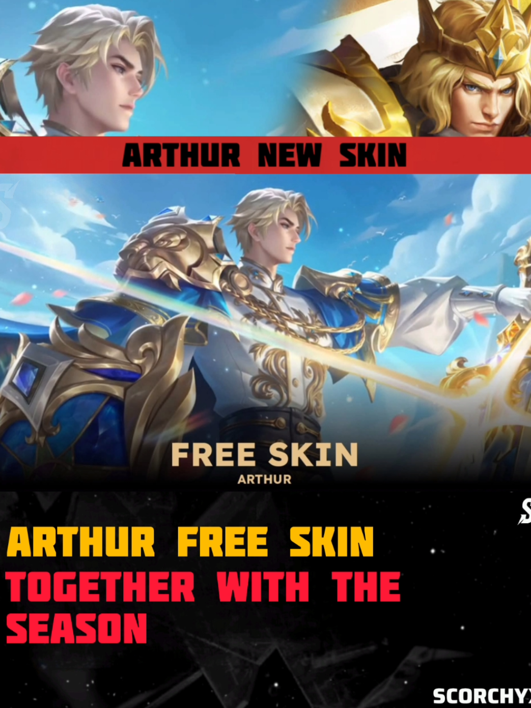 Arthur Anniversary Skin | HOK #HoKUmbrosa #HoKSpriteling #Honorofkings #Arthur #hok 