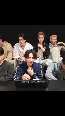 Is that a real cough or just a fake one 😭😭😭😭😭 one cough....they all cough... #enhypen 