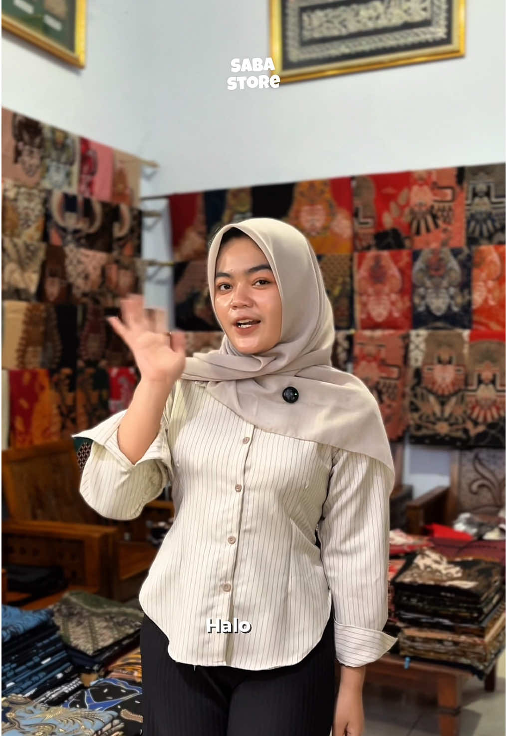 Hallo kak, mari kita review kain batik lagi ya☺️#fyp #ponorogo24jam #dontaponorogo #sakhabatik 