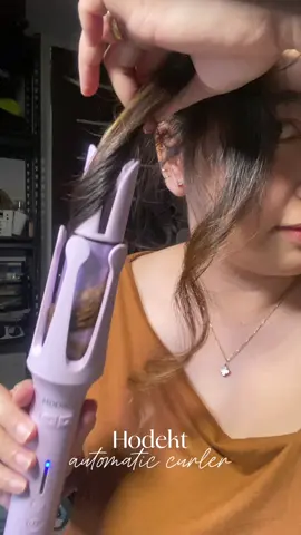 HODEKT AUTOMATIC HAIR CURLER ✨ Click the yellow basket. #hodekt #curl #hair #fyp #style 