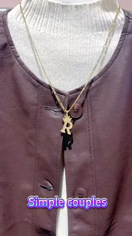 😱Stop searching for the perfect necklace!This zircon letter necklace is answer ✨✨✨#necklace #crown #letter #zirconia #jewelry #tiktokmademebuyit #gift #initialnecklace #goldplated 