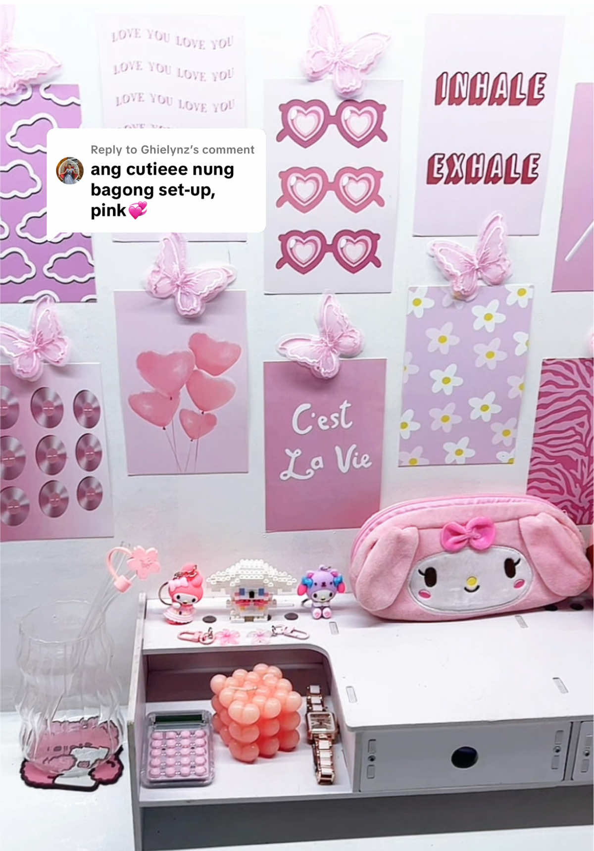 Replying to @Ghielynz pink makes everything pretty💓🌸 #pink #pinkaesthetic #ayzkwem #pinklover 