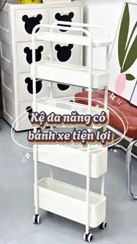 Kệ đa năng có bánh xe tiện lợi #decorbep #nghiendecor #nghienbep #decoration 