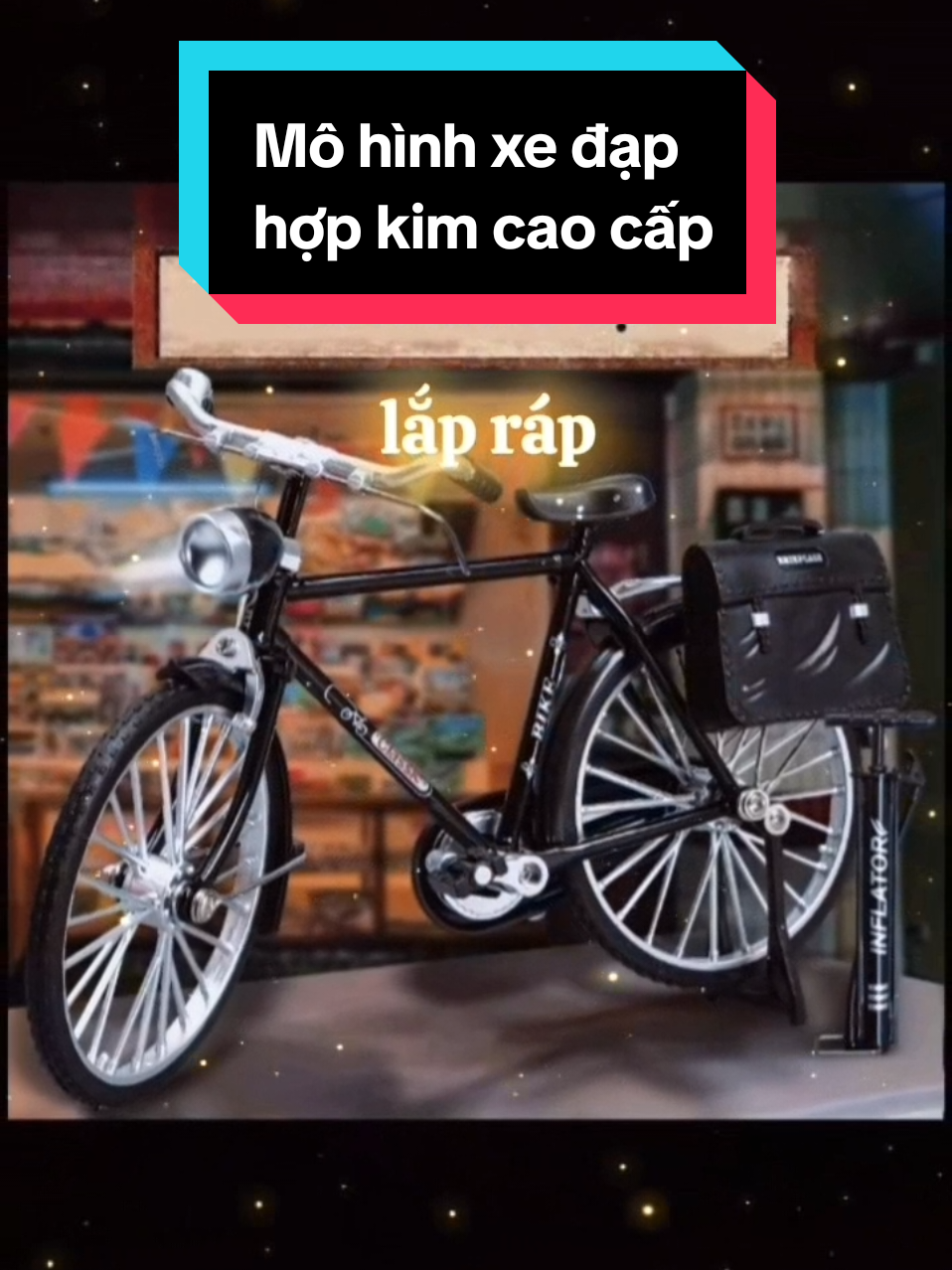 Mô hình xe đạp lắp ráp,hợp kim#mohinhxe #mohinhxedap #mohinhxelaprap #mohinh #decor 