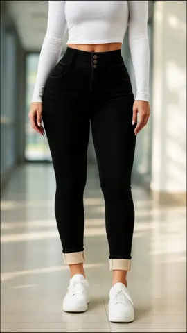 Autumn plush warm high-waisted jeans ✨🍂 #denim #jeans #fallfashion #womensfashion #womenspants #causaloutfit #TikTokFashion #comfortable 