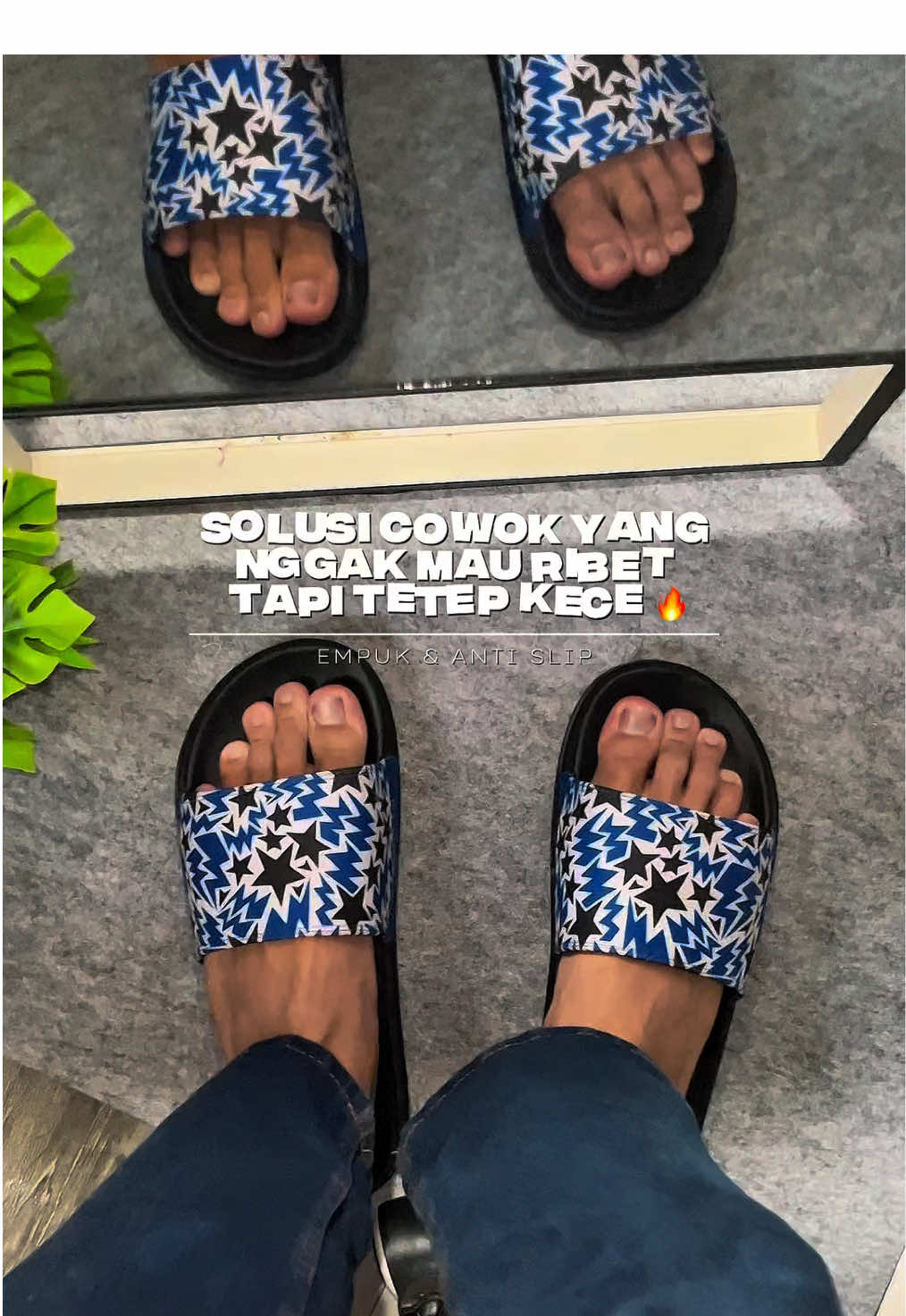 Sandal simple, cocok banget buat daily outfit 👌🏼✨ #sendalpria #sendalslop #sendalkece #sendalkeren #fyppppppppppppppppppppppp 