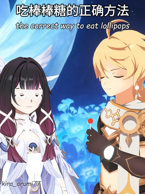 Aether teaches Columbina how to eat a lollipop properly,citlali 💔 parody: Kem Dâu Tình Yêu song : 8 Letters - Why Don't We #trending #couple #tiktok #hoyoverse #GenshinImpact #citlali #columbina #aether #fypシ゚viral🖤tiktok #hoyocreators