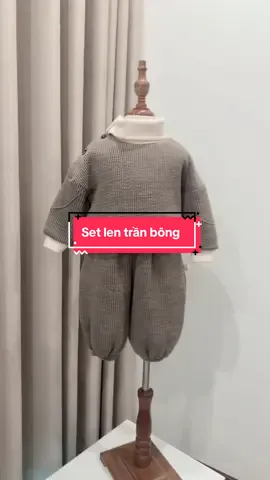 Set len trần bông dày ấm cho bé #L #bekorea #thoitrangtreem #xuhuong 
