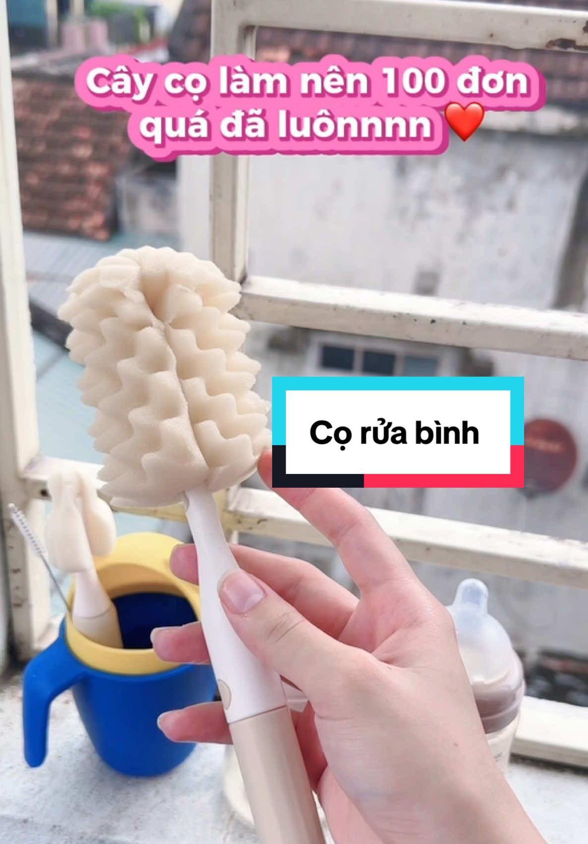 Cọ rữa bình sữa dùng em lắm #xuhuong #coruabinhsua 