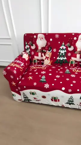 Christmas sofa cover#sofacover #christmasdecor #fyp #sofacoverset #sofacoverstretchable 