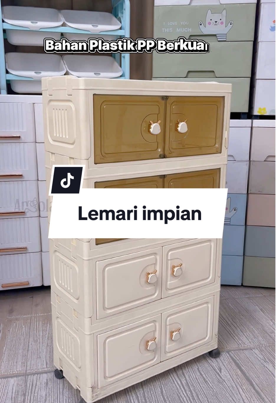 Cantik banget kann lemari nyaa😭💗 #fyp #lemari #lemaripakaian #lemariminimalis #lemariplastik 