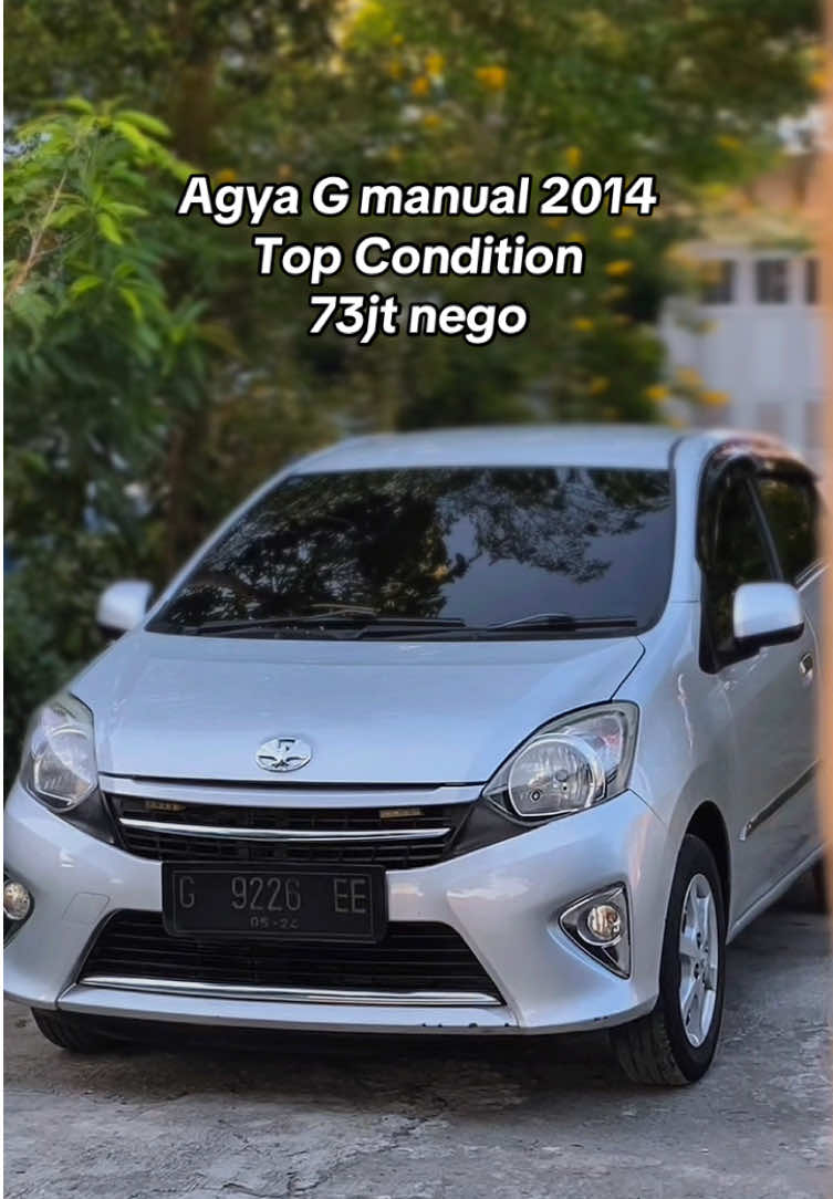 Agya G Manual 2014 Kondisi ciamik KM 89rb Pajak 2024 bisa terima hidup Harga 73jt NEGO +Surat lengkap +Kondisi terawat siap pakai +Mesin aman halus tidak ada rembes +Body mulus tidak bekas laka/banjir  +Interior bersih rapi jok ori +kelistrikan normal semua ac dingin +kaki2 suspensi nyaman +Ban tebal semua ☎️ WA 087749495123 📍 Kudus, Jawatengah #agya #toyotaagya #jualbelimobilseken #kudus #bintangmahkotacar