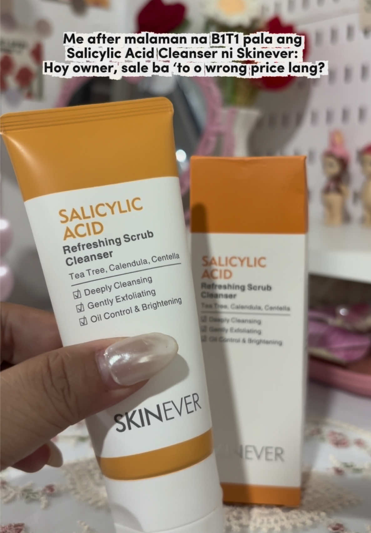Legit ba ‘tong price? Baka tulog pa si owner. Grabe naman sa pa B1T1  @SKINEVER PH  #skinever #salicylicacid #acnetreatment #skincare #facialcleanser