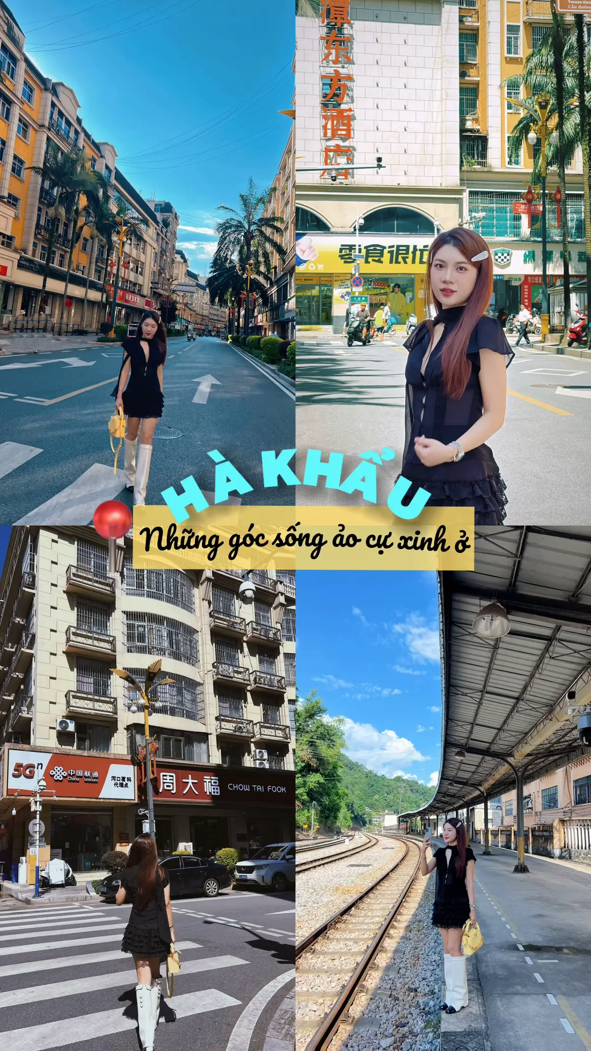 📍Hà Khẩu – không chỉ là biên giới, mà là cả bầu trời Trung Hoa thu nhỏ 🇨🇳✨ Tự chụp – tự dẫn – tự chill 🎒📸 Là hướng dẫn viên, mình không chỉ đưa khách đi, mà còn mang về cả kho ảnh xịn xò cho chính mình 😎 Bạn đã sẵn sàng để đi Hà Khẩu 1 ngày với mình chưa? #hakhau #tourhakhau #traveltiktok #ngocchina #hakhauvannamtrungquoc 
