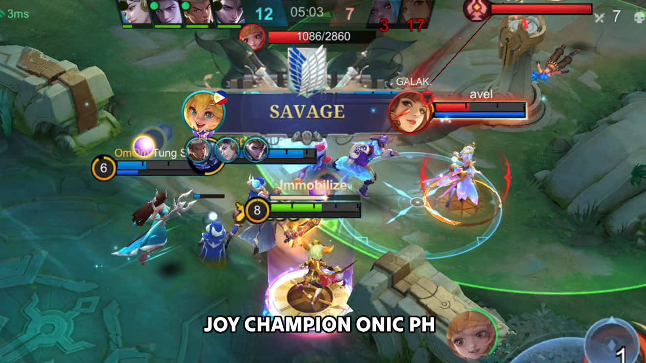 Gameplay Joy M6 Champion “ ONIC PH “ Langsung dapet savage 🔥🔥 #NEXTJagoanMabar #MLBBNEXT2025 #joytiktok #skyxmoon #mlbbcreatorbase 