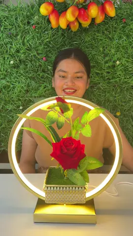Rose lamp  #nepal_bakas #ValentinesDay #roselamp #lamp #bedlamp 