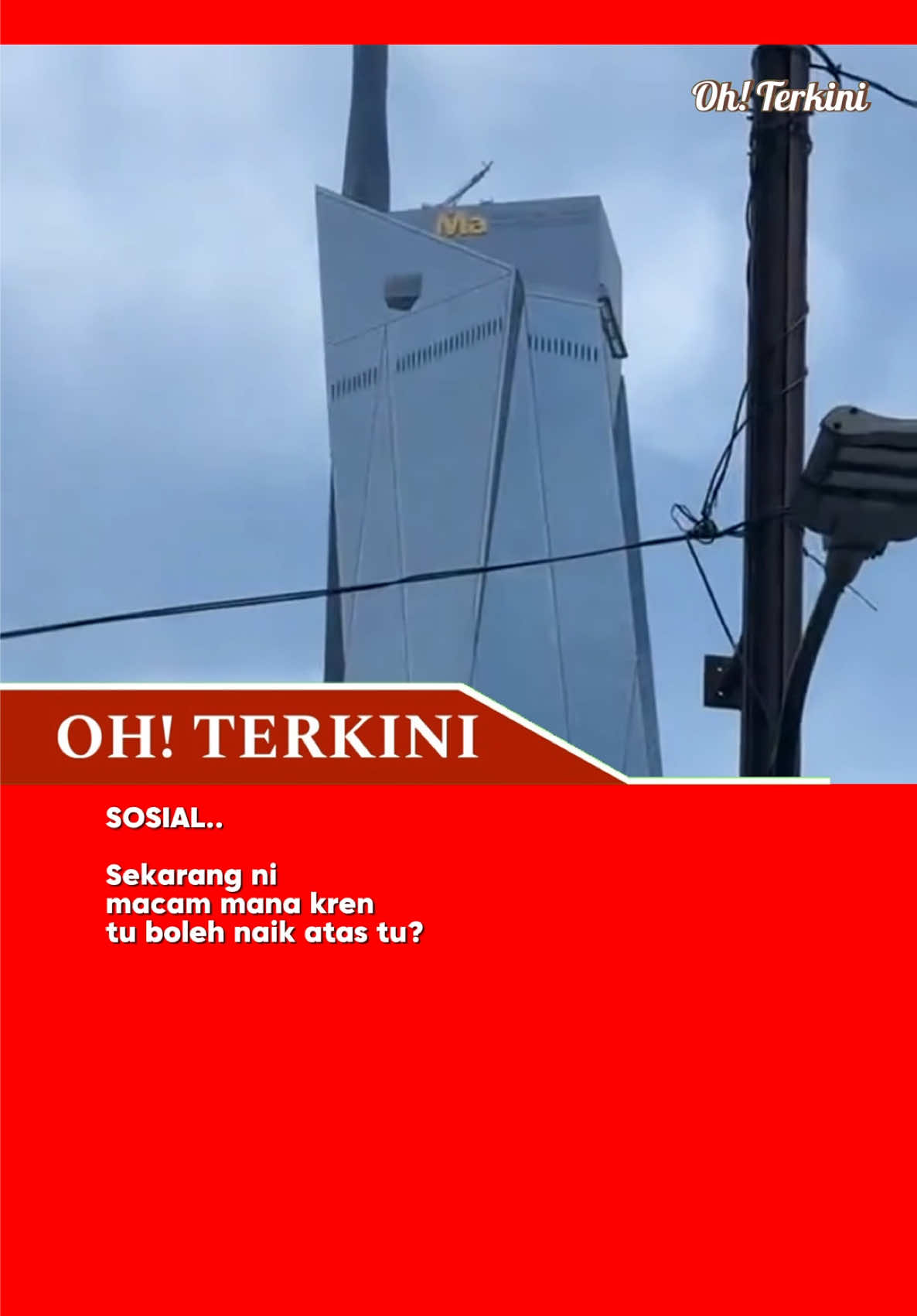 Ke memang dah ada kat atas tu!! 🎥 deanzitachepong #menara #merdeka118 #kren 