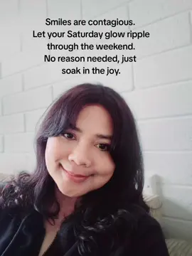 Smiles are contagious. Let your Saturday glow ripple through the weekend.  No reason needed, just siak in the joy. Feeling the happiness with 'Smile' playing in the background. Spread positivity, embrace the little moments, and let your joy shine!✨️🫶 #smilemore #happiness #positiveenergy #joyfulmoments #saturdayvibes