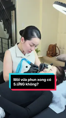 Các chị chấm cho chiếc môi👄 này bao nhiêu điểm ah 🥰#phunmoi #khuthammoi #daotaohocvien #hocphunxam #vienthammyrica 