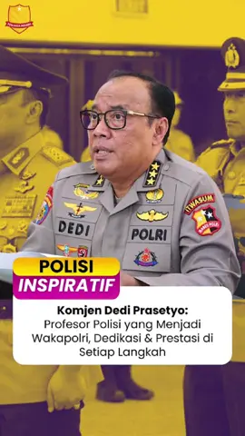 Kenal Komjen Pol Dedi Prasetyo? Profesor Polisi yang tak hanya tegas di lapangan, tapi juga produktif di akademis.   Lahir di Magetan, lulusan Akpol ’90, beliau memegang rekor sebagai Pati penulis buku terbanyak (MURI).   Kini jadi Wakapolri: tugas baru, harapan baru. Semoga ke depannya Polri makin profesional, bersih, dan benar-benar untuk rakyat.   #Wakapolri #DediPrasetyo #PolriPresisi #ProfesorPolisi #PenjagaNegeri