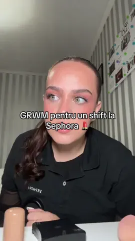 GRWM pentru un shift la Sephora💄 #sephora #employee #daily #grwm #fypromania @Glow Recipe 