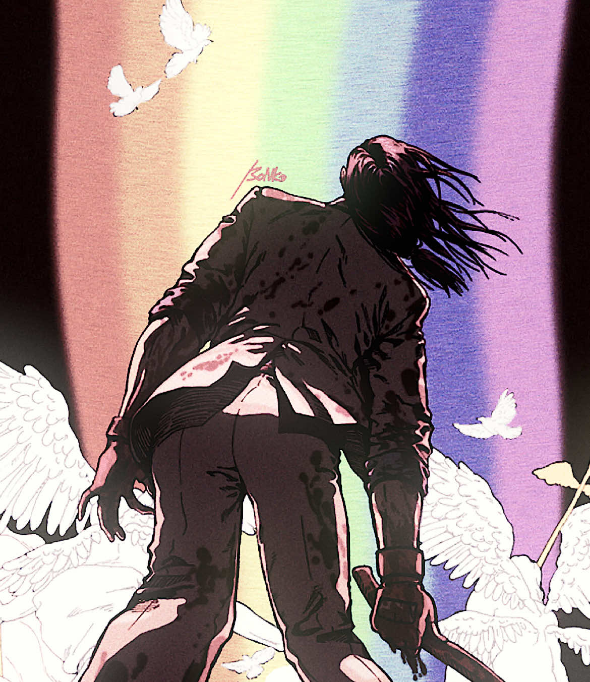 happiest son edit | for my precious bf since the son reminds me of him!! ♡ (kinda similar to one my of son edits but this style fits him so well sorry) #theson #hotlinemiami #hlm #hotlinemiami2wrongnumber #lebedev #videostar #hlm #edit #fypシ #foryoupage #xyzbca 