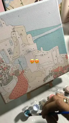 Ang nitong mga oil painting nkakatanggal stress. 😍#oilpainting #cutepaintings #sessiontherphy 