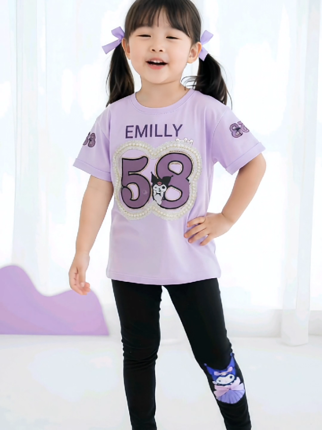 kostum nama request nama setelan anak perempuan legging #kaoskuromi #kaosnama #kaosviral #kaoscostum #kaoscostumnamaanak 