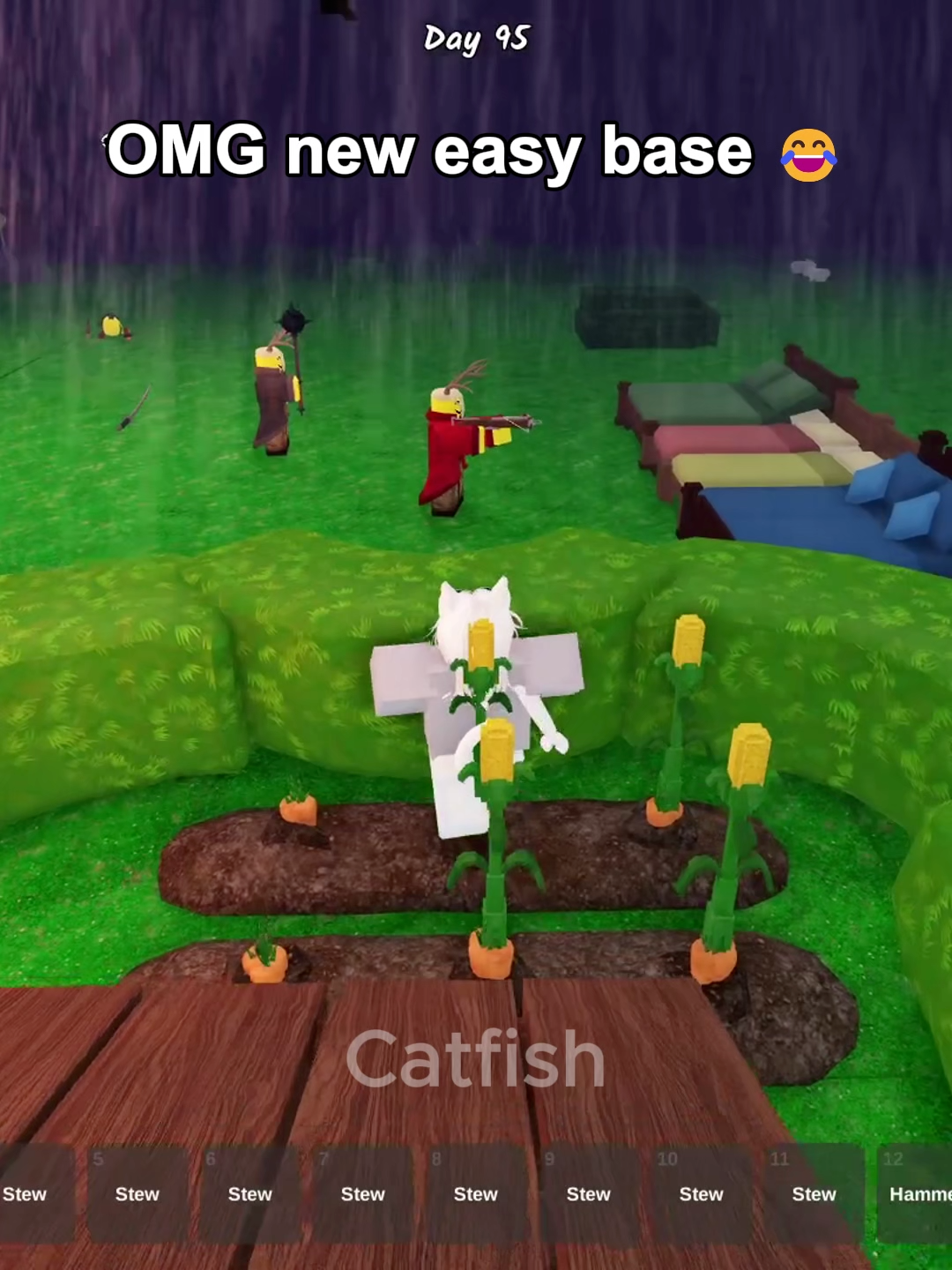 The eaiesst grass base 😂 #99nightintheforest #roblox #usa