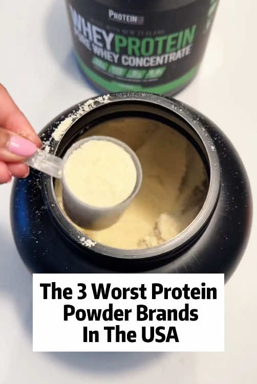 The 3 worst protein powder brands in the usa #proteinpower #fyp #us #tiktok #foryoupage #inusa #world 