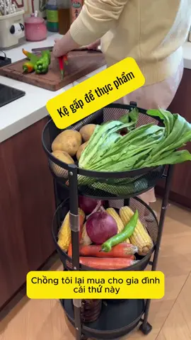 Kệ gấp để thực phẩm✅ #dogiadung #tienloi #viral #tienichgiadinh #kegapgondanang 