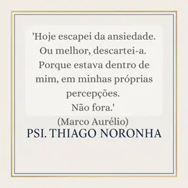 A ansiedade muitas vezes parece uma força externa que nos domina, mas e se a chave para lidar com ela estiver em nossas próprias percepções?  A frase 