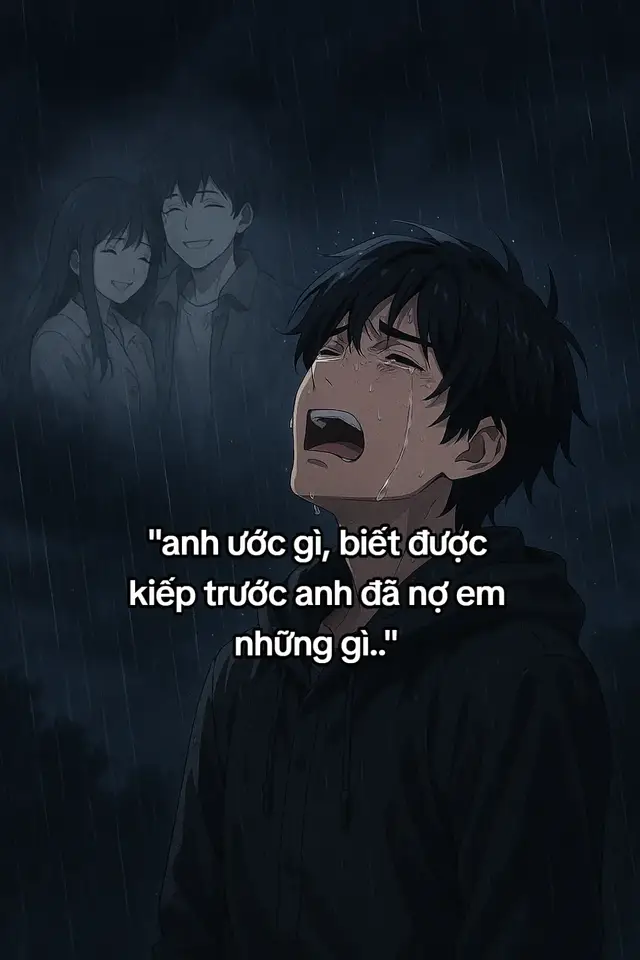 Anh ước gì biết được kiếp trước anh đã mắc nợ gì em.. để kiếp này anh phải trả  giá bằng chính tim mình như thế này.  Anh chịu không nỗi nữa rồi, thật sự khô nỗi.. Yêu thì chẳng được bên nhau trọn vẹn, mà buông thì lòng rỉ máu từng đêm.  Anh ghét cảm giác này lắm -cảm giác nhìn em quay lưng  mà chẳng thể níu, nghe tim mình vụn vỡ mà vẫn phải mỉm cười. Anh tự dặn lòng thôi thì mình buông đi, để em yên và cũng để mình yên - Nhưng buông thế nào được khi tim anh vẫn cứ mãi gọi tên em.  Nếu thật sự có kiếp sau, anh chỉ xin một điều duy nhất - Xin đừng bắt anh trả món nợ tình yêu này nữa.. Anh đã trả bằng hết tất cả niềm tin, hy vọng và cả những giấc mơ thanh xuân rồi. Anh sợ lắm một kiếp người phải yêu mà không được giữ, thương mà chẳng thể chạm. Em cứ sống bình yên đi.. Còn đớn đau này, để mình anh mang hết - Dù trái tim này chẳng còn lành lặn, a vẫn mong em được hạnh phúc. Chỉ vậy thôi..!! #tamtrang #tinhyeu #stt_buồn_tâm_trạng #e 