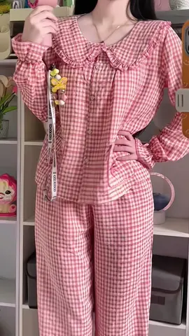 [ BỘ BÈO KẺ 2 TÚI NƠ ] Bộ đũi kẻ vân mây caro cho nữ. Cổ bèo có 2 túi xinh phối nơ#doboxinh #dobomacnha #thoitrangnu #xuhuong 