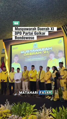 “Persatuan adalah kekuatan, dan musyawarah adalah jalan menemukan kebijaksanaan.” Hari ini saya berkesempatan menghadiri Musyawarah Daerah XI DPD Partai Golkar Bondowoso. Semoga melalui musyawarah ini lahir keputusan-keputusan terbaik yang mampu membawa kebaikan, memperkuat persatuan, dan meningkatkan pengabdian Partai Golkar bagi masyarakat Bondowoso. Harapan besar kami, Musda XI ini tidak hanya menjadi ajang konsolidasi organisasi, tetapi juga melahirkan gagasan visioner, kepemimpinan yang solid, serta langkah-langkah strategis demi kemajuan Bondowoso dan kejayaan Partai Golkar ke depan. #abdulhamidwahid #BupatiBondowoso #GolkarBondowoso  #BondowosoBerkah #GolkarSolidBondowosoBerkah