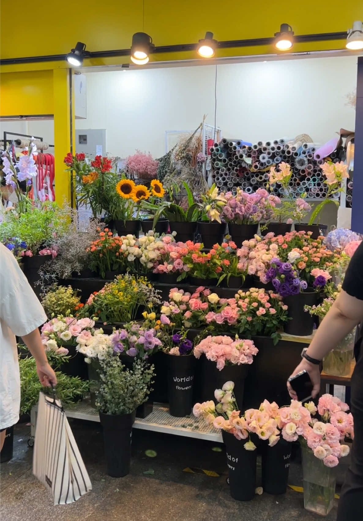 Happiness is fresh flowers in your hands 💐 #fyp #flowers #flower 