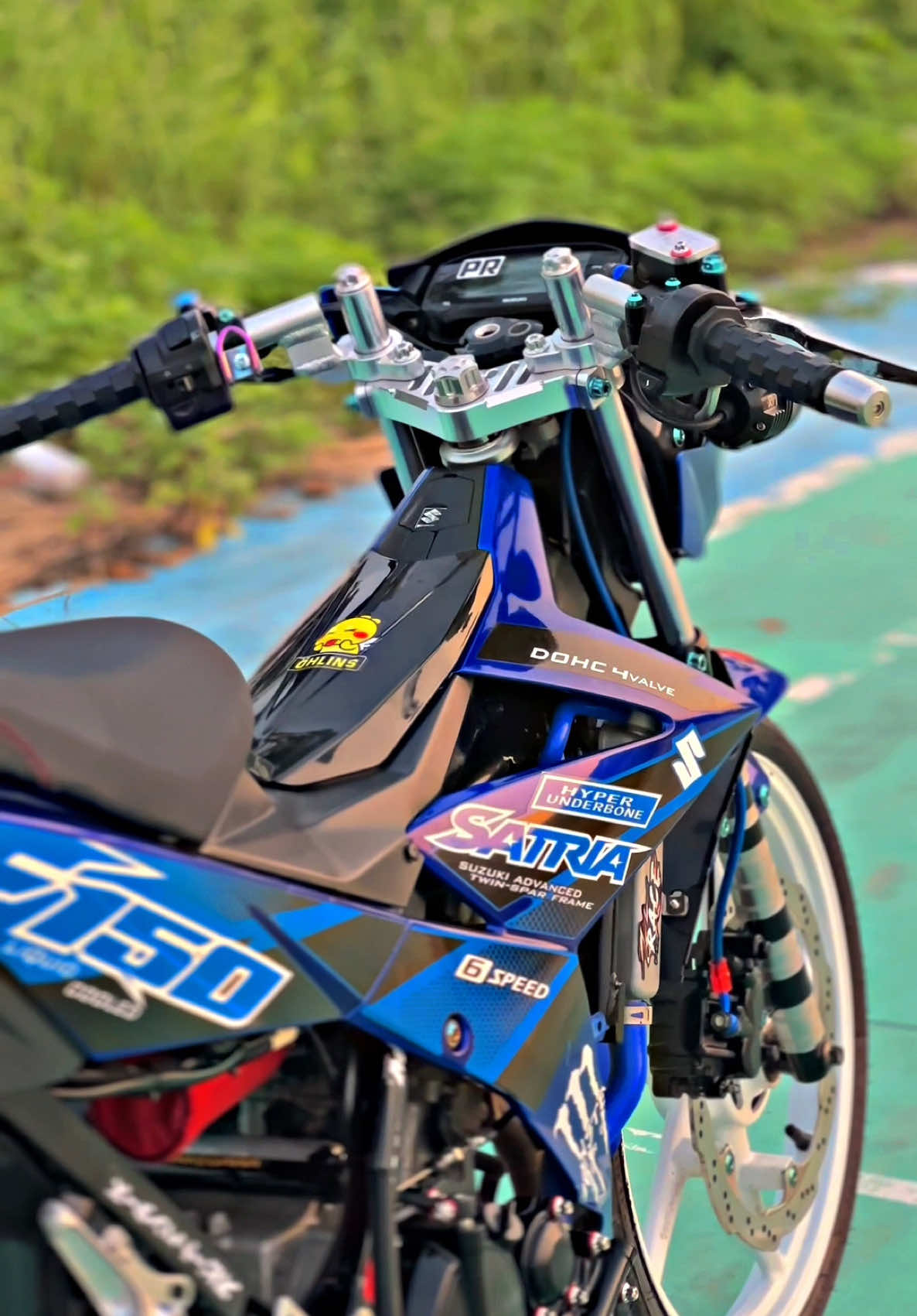 Cả xe ưng mỗi bộ ghi đông^^ #satria150fiđộkiểng #satriaf150 #xh 