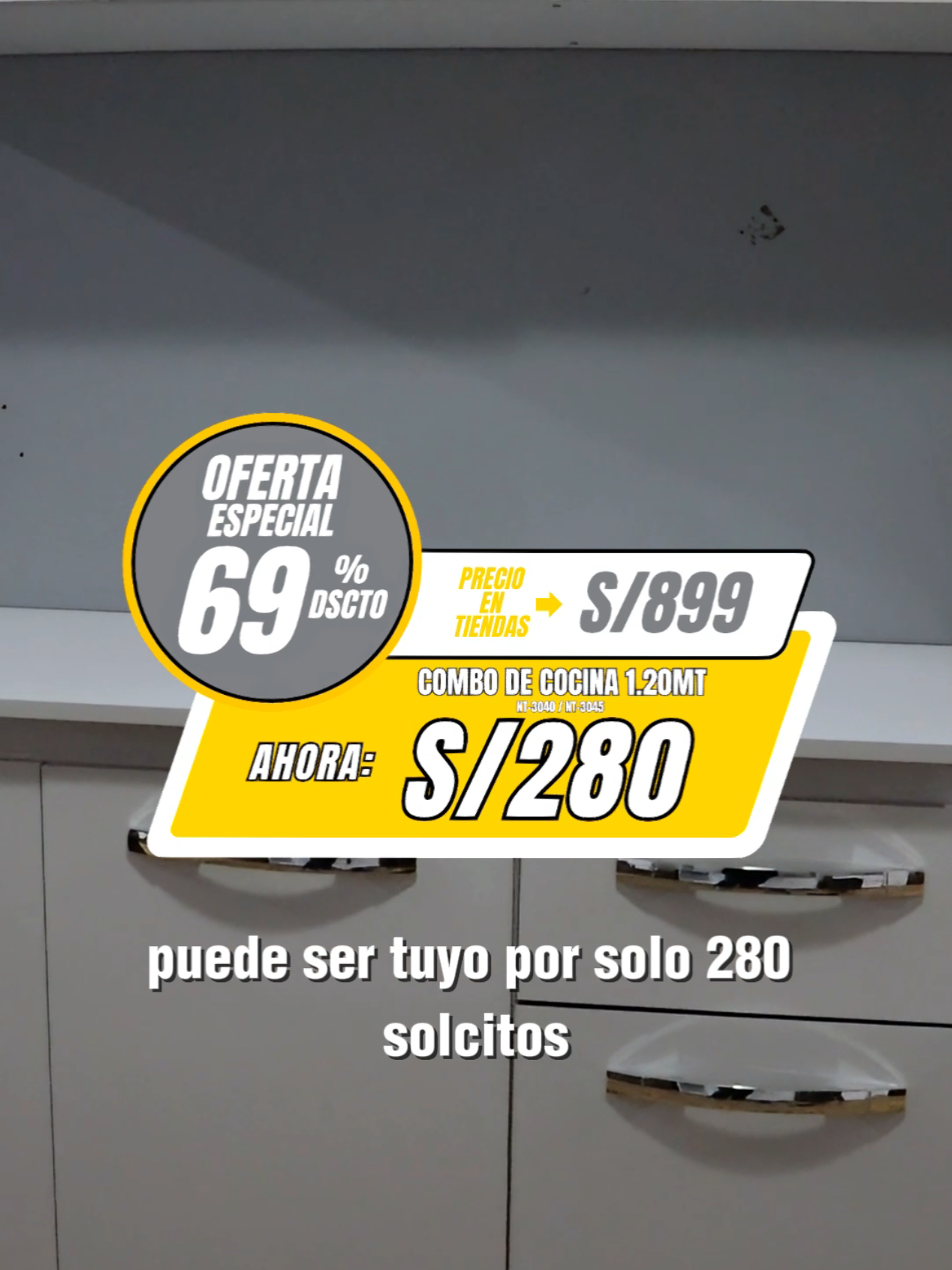 🤩‼️ Muebles en Liquidación ‼️🤩 ¿Buscas renovar tu cocina sin gastar de más? 🍴✨ Este combo de cocina está a solo S/280 😱 ⚡ Stock limitado ⚡ 📍 Ven a Jr. El Sodio – Los Olivos o escríbenos al 908 814 401  🚚 Envíos a todo Lima y provincia. 🔥 ¡No te quedes sin el tuyo! #LiquidaciónDeMuebles #CocinasPerú #LosOlivos #OfertasLima #DecoraciónHogar 