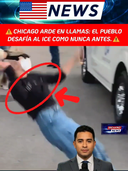 Batalla campal en Chicago contra el ICE #news #unitedstates #chicago #ice #usa 