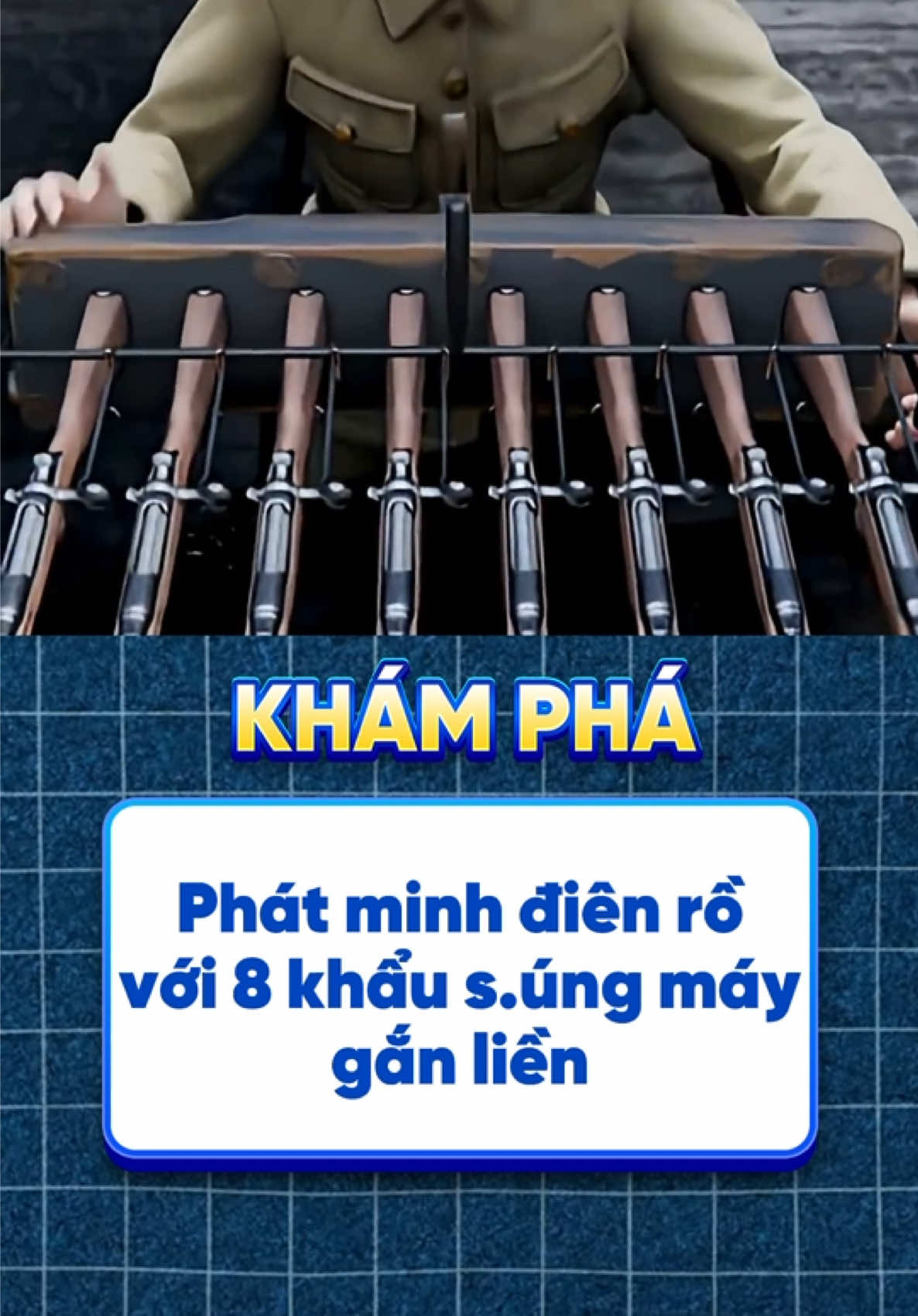 Phát minh điên rồ với 8 khẩu s.úng máy #khamphathegioi #kienthuc #fyp #viral 