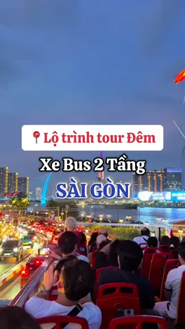 Bạn có biết lộ trình Xe Bus 2 Tầng Sài Gòn Tour đêm đi qua những điểm nào không? ✨🚍 Đêm Sài Gòn lung linh, lướt qua Nhà thờ Đức Bà, Phố đi bộ Nguyễn Huệ, Landmark 81 và hàng loạt góc sống ảo triệu view. 🌃 Muốn biết chi tiết lộ trình xe bus 2 tầng tour đêm thì xem ngay trong video nhé!” #xebus2tang #xebus2tangsaigon #tourdem #lotrinhxebus2tang #tourđemsSaigon 