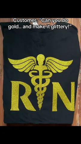 Glitter isn’t just an accessory.. it’s a lifestyle ✨ • #rn #nurse #glitter #gold 